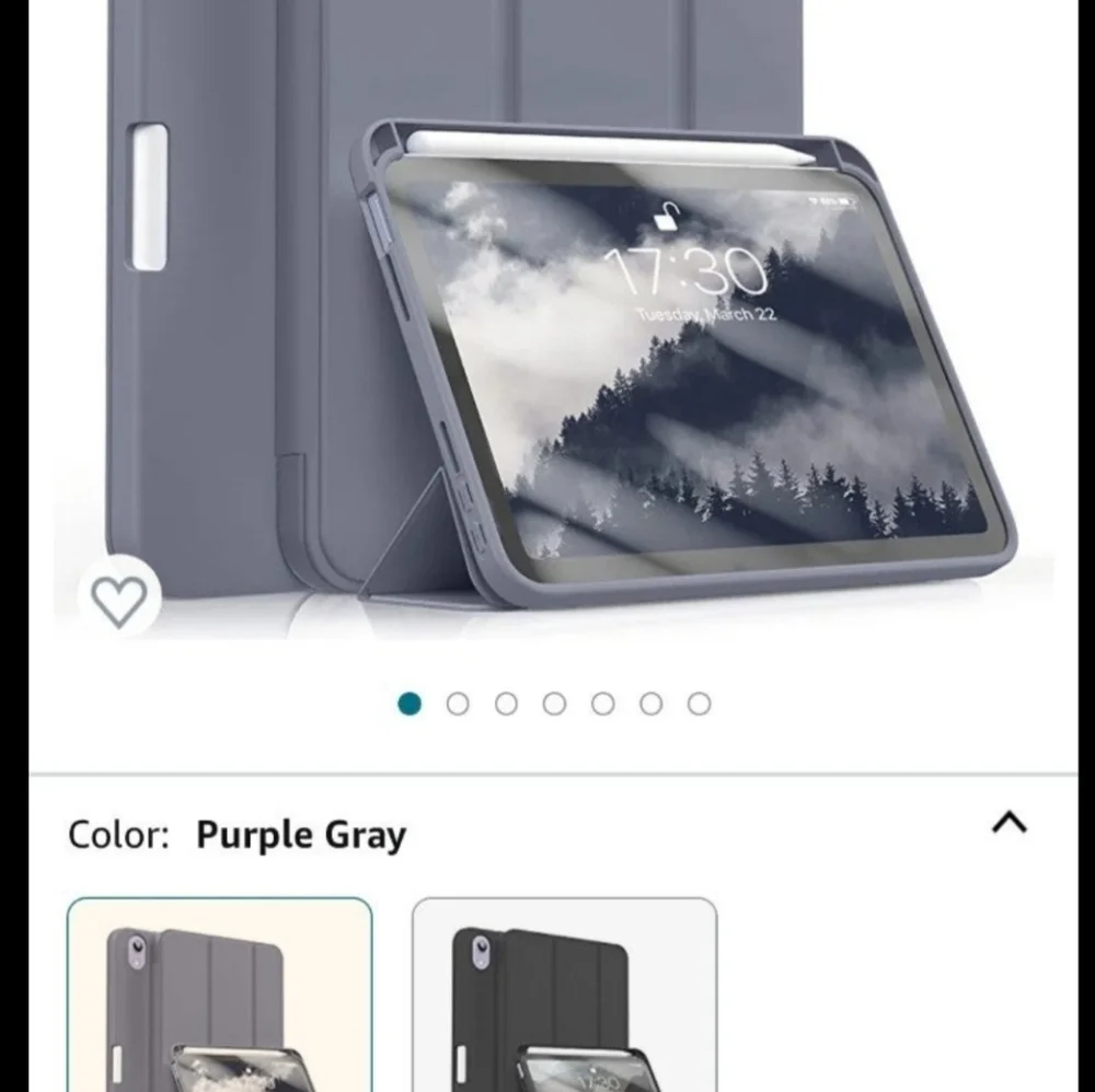 Ipad mini 6‎ case grey purple color